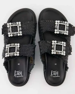 S476B272118W Pantoletten in Schwarz