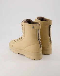 Schnürstiefelette Winterstiefel in Beige