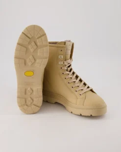 Schnürstiefelette Winterstiefel in Beige