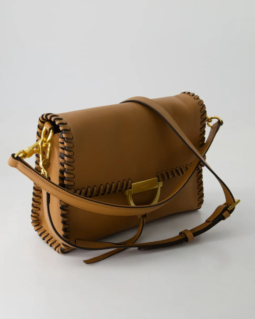 Schultertasche Temi Stitch Handtasche in Braun