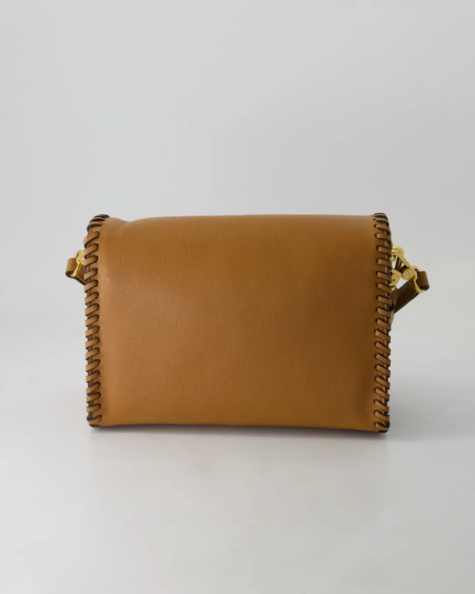 Schultertasche Temi Stitch Handtasche in Braun