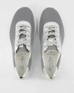 SIGGI Schnürschuhe in Silber