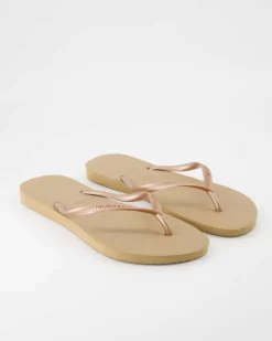 Slim Zehentrenner in Gold