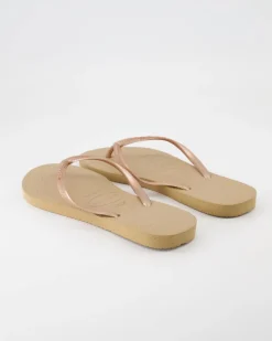 Slim Zehentrenner in Gold