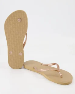 Slim Zehentrenner in Gold