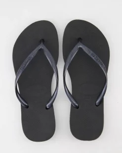 Slim Zehentrenner in Schwarz