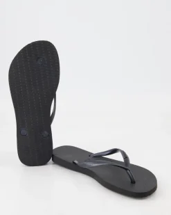 Slim Zehentrenner in Schwarz