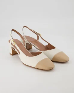 Sling Slingpumps in Weiß