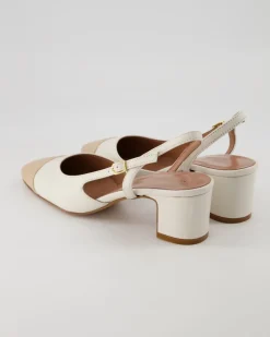 Sling Slingpumps in Weiß