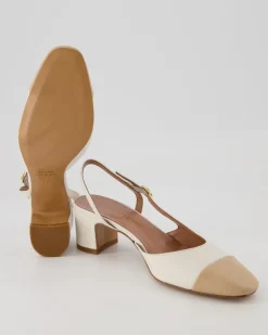 Sling Slingpumps in Weiß
