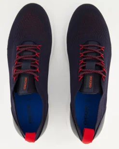 SPHERICA A - KNITTED TEXT. Sneaker in Blau