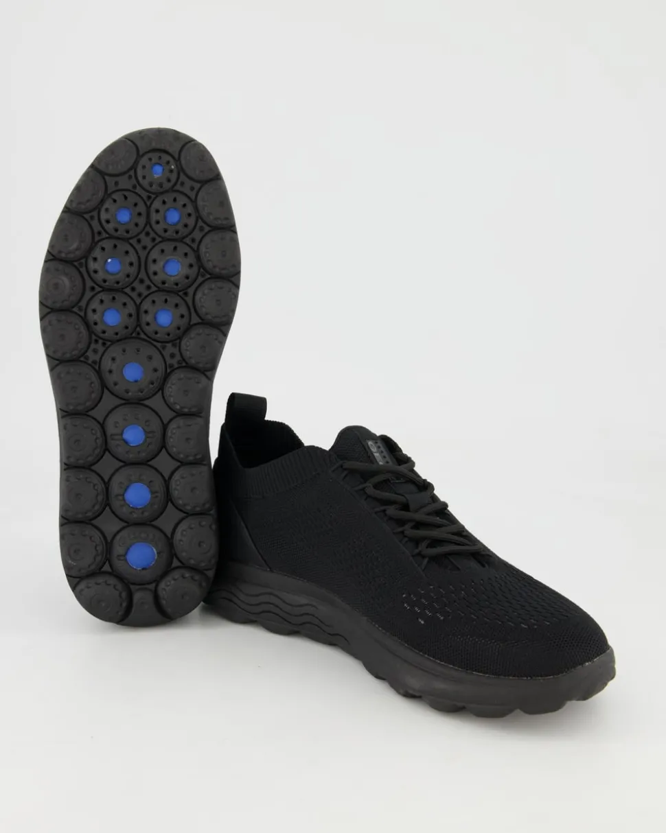 SPHERICA A - KNITTED TEXT. Sneaker in Schwarz