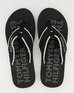 Sporty Beach Sandal Zehentrenner in Schwarz