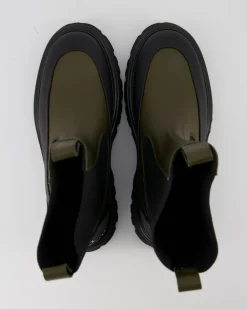 Stiefelette Chelsea Boots in Grün