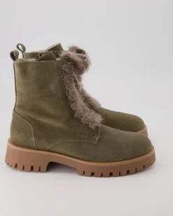 Stiefelette Winterschuhe in Grün