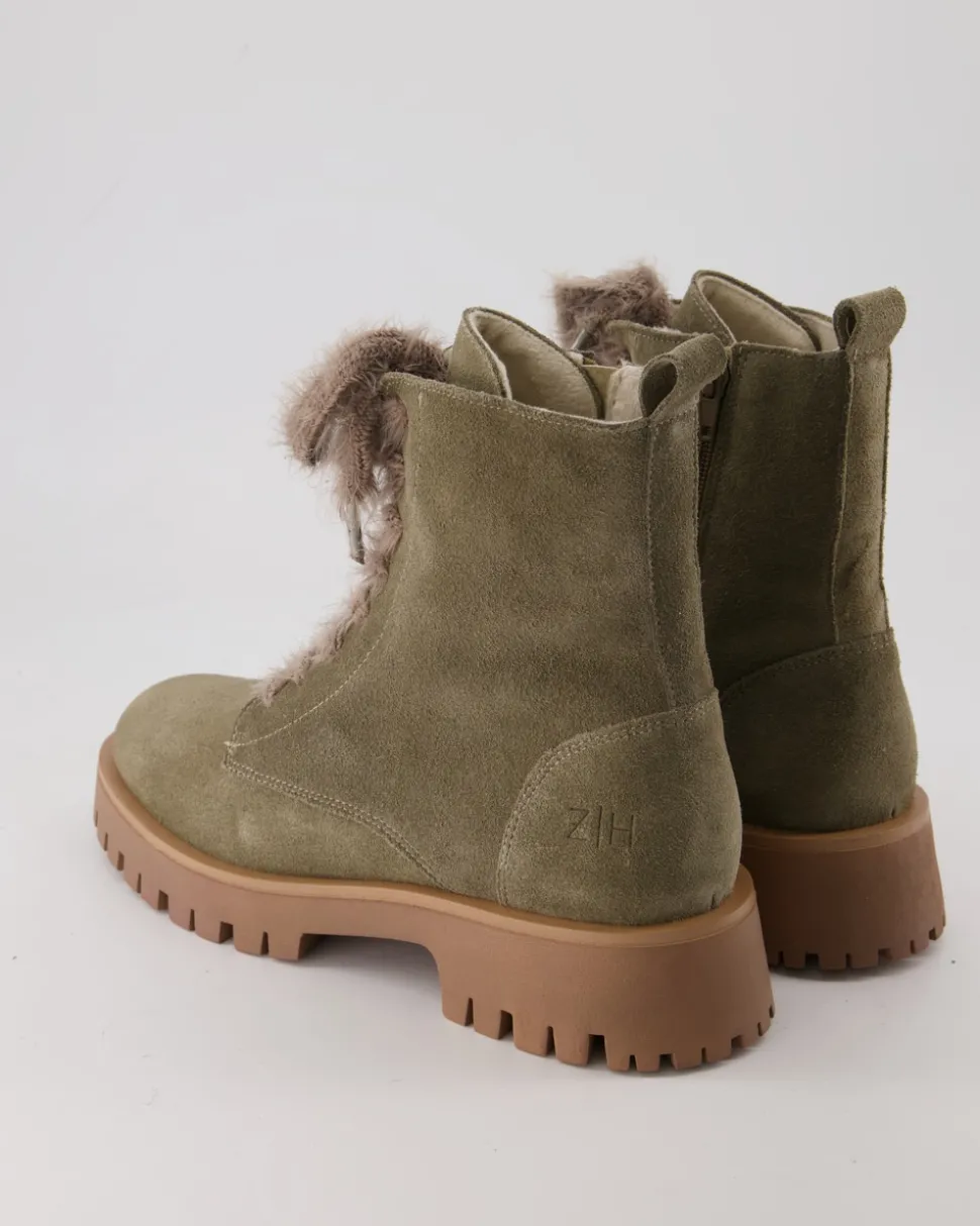 Stiefelette Winterschuhe in Grün