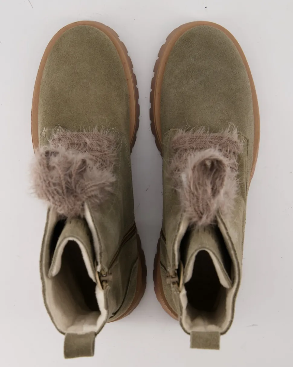 Stiefelette Winterschuhe in Grün