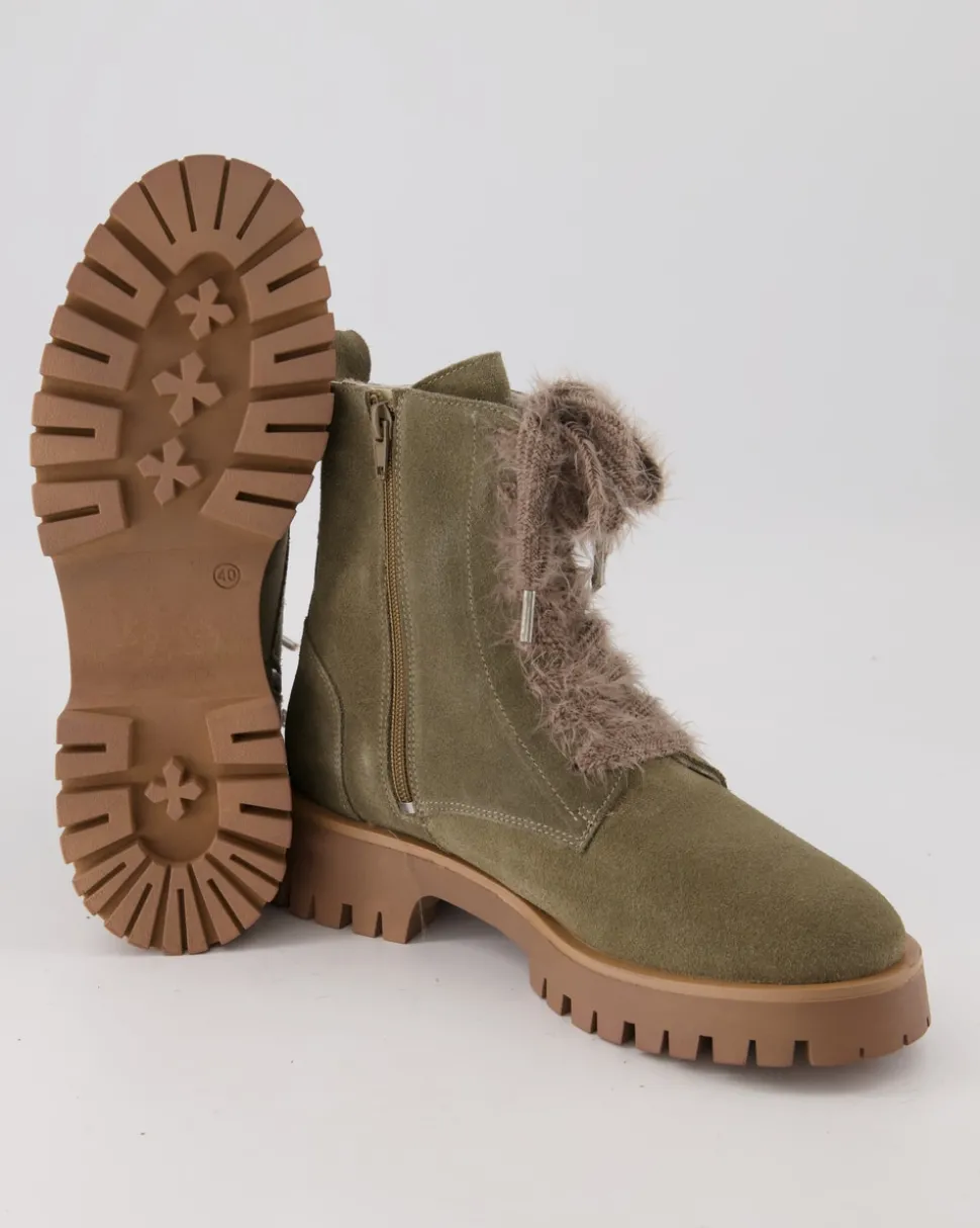 Stiefelette Winterschuhe in Grün