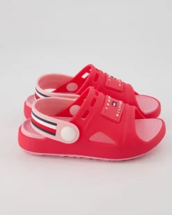 Stripes Sandalen in Pink