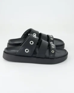 Tilda Leather Pantoletten in Schwarz