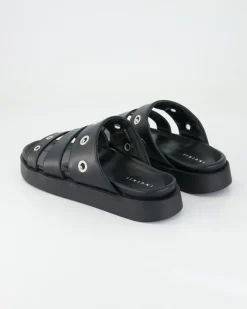 Tilda Leather Pantoletten in Schwarz