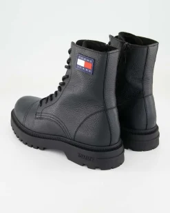 TJM Lace Up Mid Boot Tumbled Stiefeletten in Schwarz