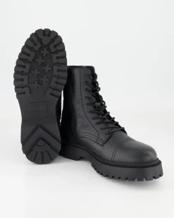 TJM Lace Up Mid Boot Tumbled Stiefeletten in Schwarz