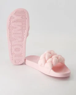 TJW BRAIDED SLIDE Pantoletten in Rosa