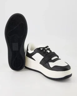 TJW Retro Basket Sneaker in Schwarz