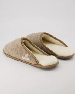 Trendy Filz Hausschuhe in Beige