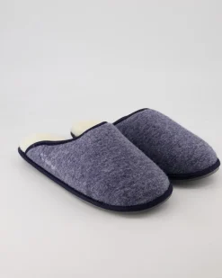 Trendy Filz Hausschuhe in Blau
