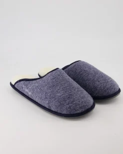 Trendy Filz Hausschuhe in Blau
