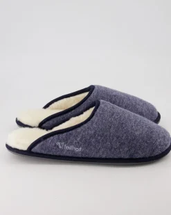 Trendy Filz Hausschuhe in Blau