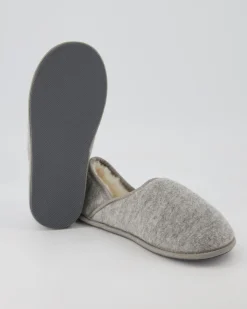 Trendy Filz Hausschuhe in Grau