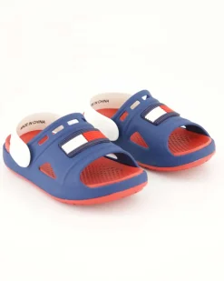 T3X2-33440-0083X2007 Pantoletten in Blau