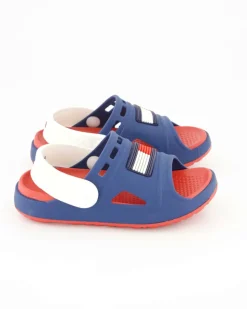 T3X2-33440-0083X2007 Pantoletten in Blau