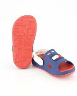 T3X2-33440-0083X2007 Pantoletten in Blau