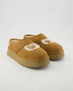 W Bea Mary Jane Pantoletten in Beige