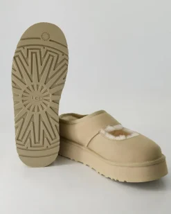 W Bea Mary Jane Pantoletten in Beige