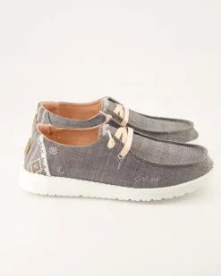 Wendy Boho Slipper in Grau