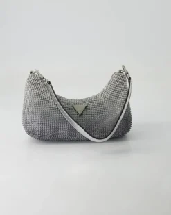 Zalina Mini Top Zip Shldr Bag Umhängetasche in Silber