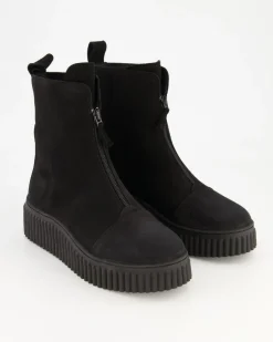 Zipper Bootie Stiefeletten in Schwarz