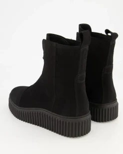 Zipper Bootie Stiefeletten in Schwarz