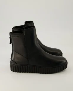 Zipper Bootie Stiefeletten in Schwarz